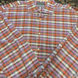 Men’s Thomas Dean XL, 100% cotton long sleeve shirt.